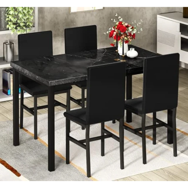 Black Kitchen Table Set