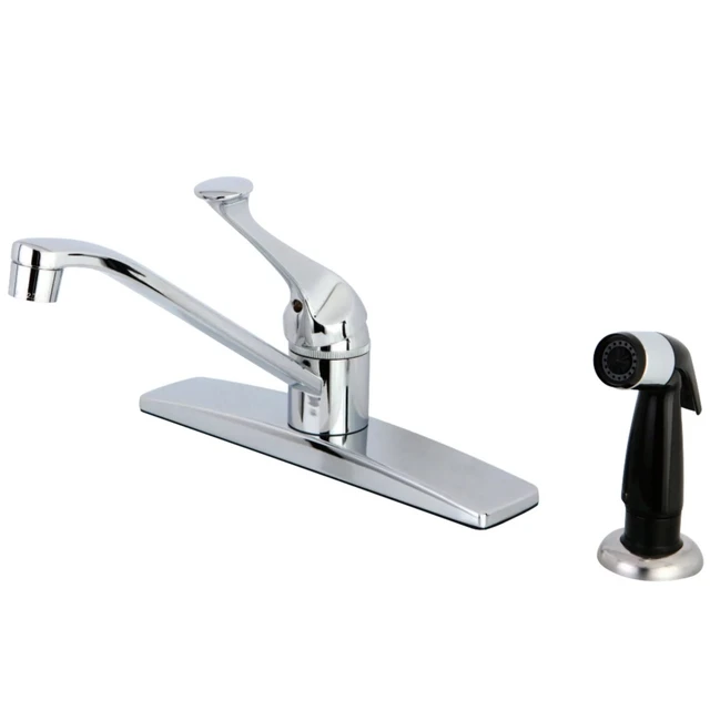 single handle kitchen faucet with sprayer