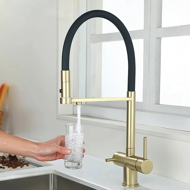 kitchen faucet with two  handles