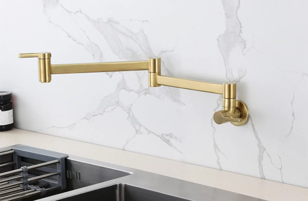 kitchen faucet with two handles