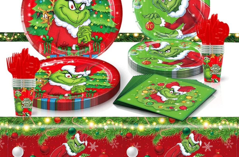 christmas disposable tableware