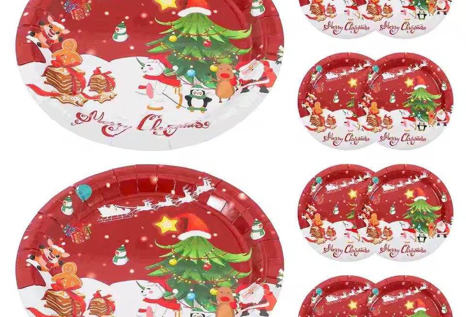 christmas party tableware