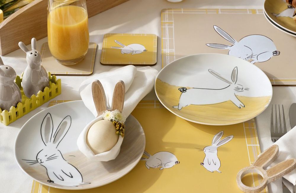 easter tableware